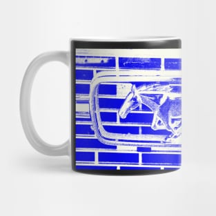 Mustang  horse and coral Face mask design A Mug